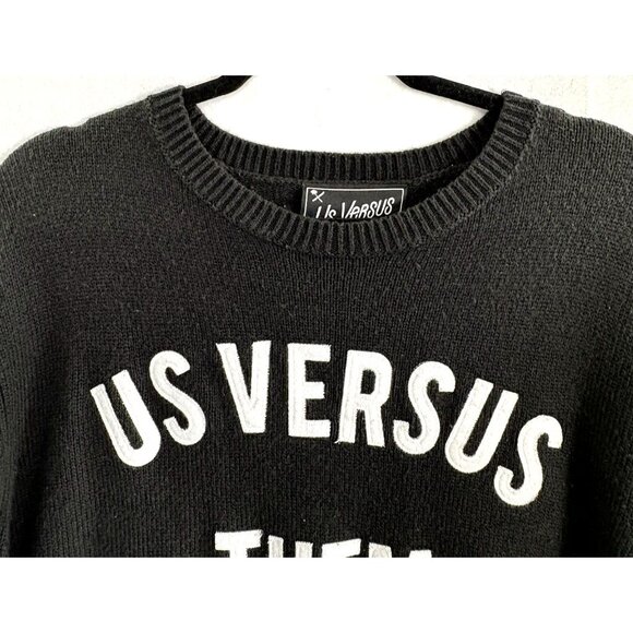 US Versus THEM Unisex Sweatshirt Sz XL Black Streetwear Rebellious Unique 72-11 - Picture 3 of 11